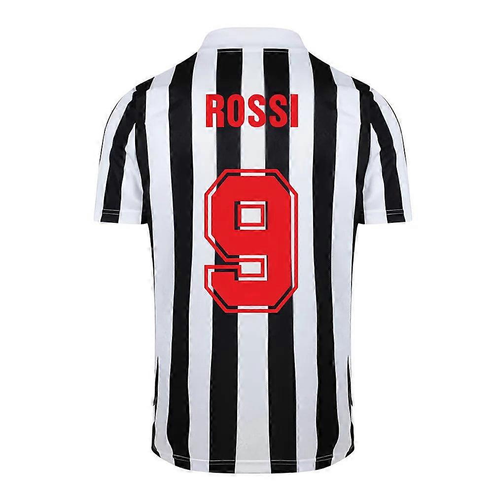 Score Draw Juventus 1984 Retro Football Shirt (Rossi 9)