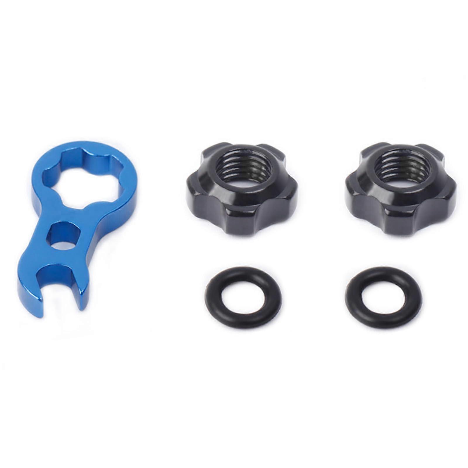 Bicycle Valve Nuts with Install Wrench for Secure Locking and Enhanced Air Tightness
