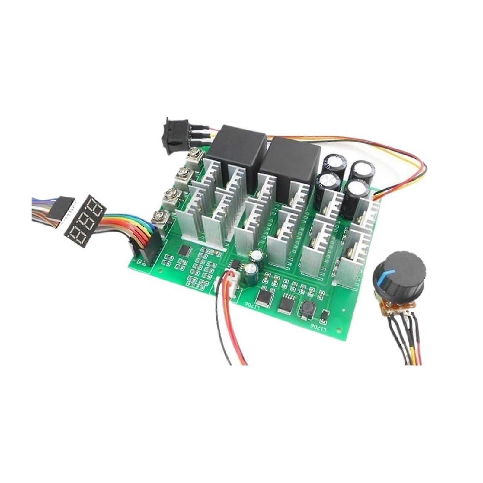 100A DC Motor Controller 48V 5500W  Power Driver with Digital Speed Display and Wide Voltage Support