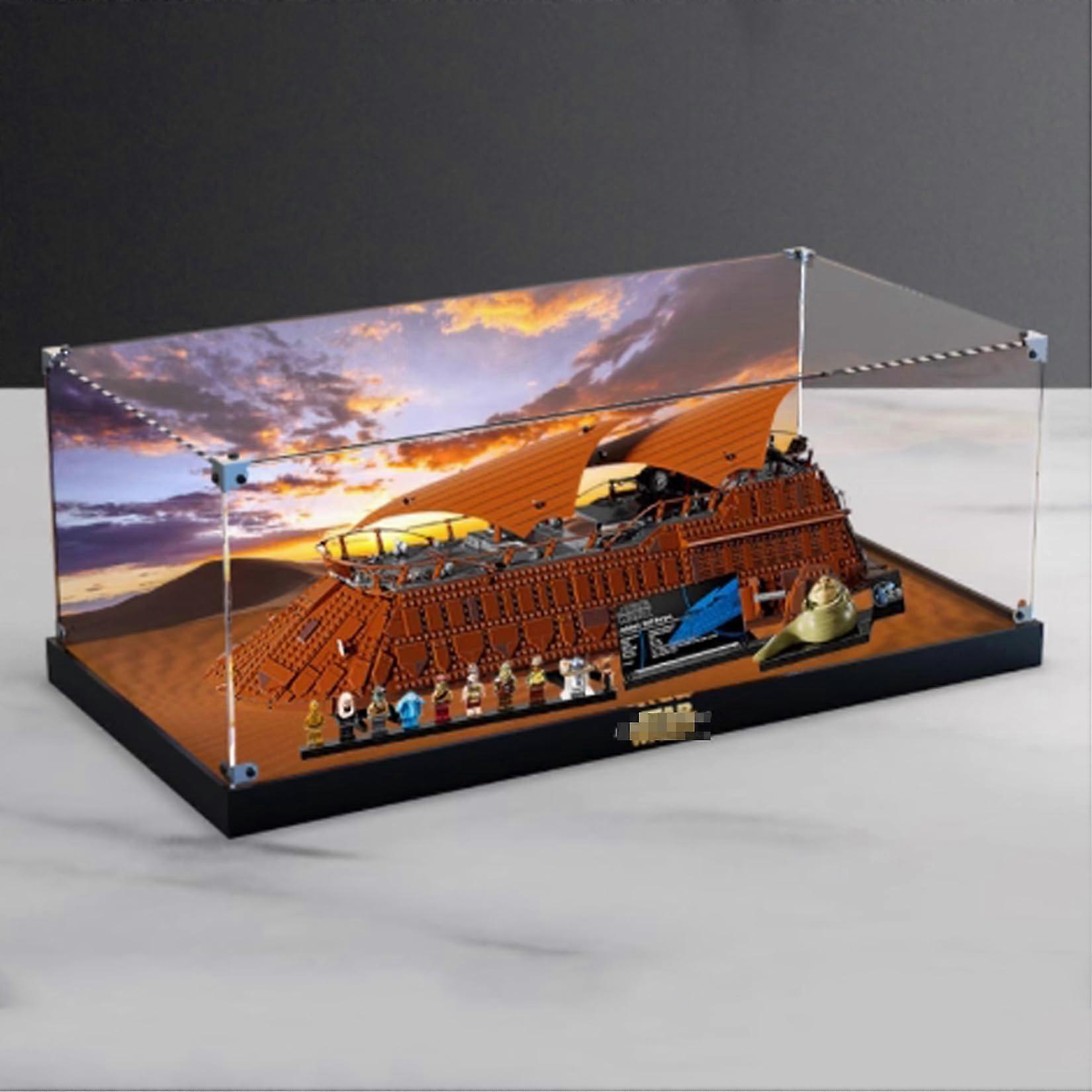Acrylic Display Case for  75397 Sailing Yacht Model, Transparent Dustproof UVBlocking Box
