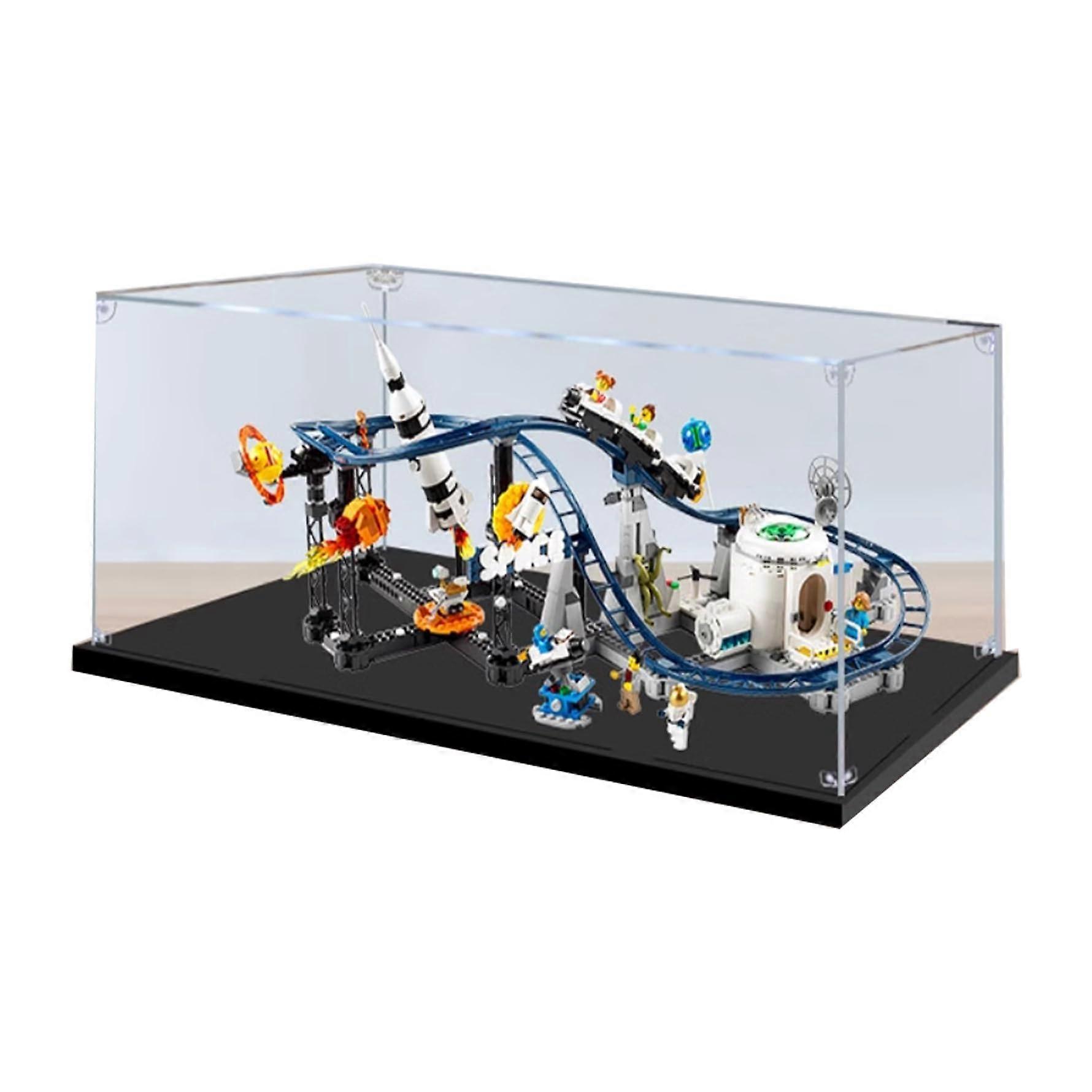 Display Case for  31142 Space Roller Coaster, Clear Acrylic Dustproof Protective Showcase