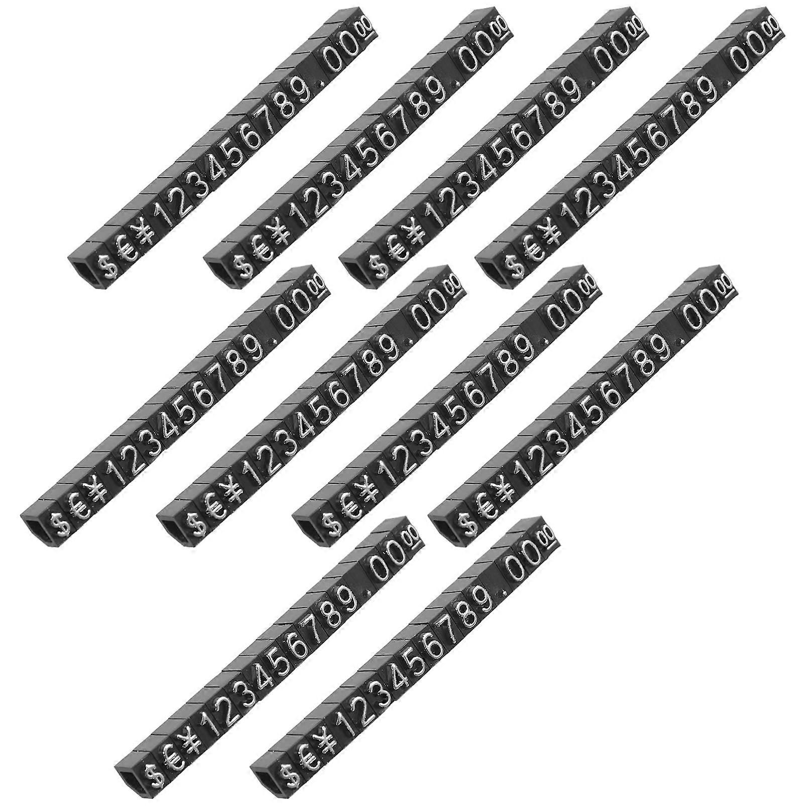 10Piece Adjustable Jewelry  Tag Display Stand Cubes with Clear View for Retail Pricing