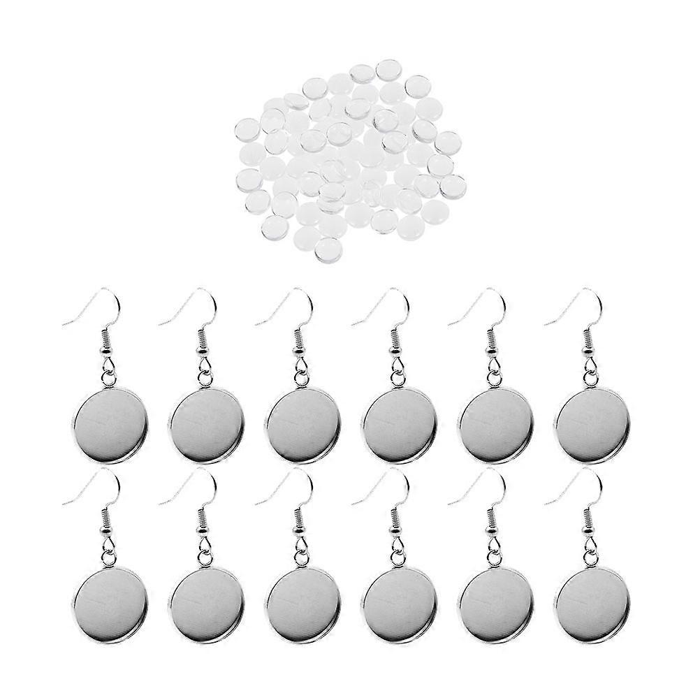 Time Girls Eardrop Patch Set for DIY Earrings 114Pcs Silver
