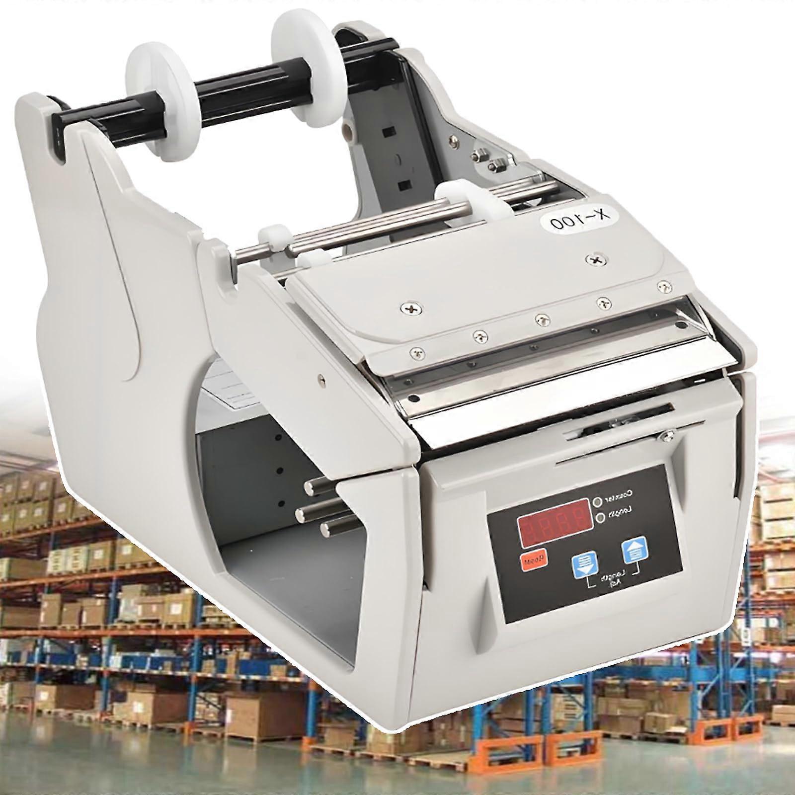 Industrial Automatic Label Dispenser with Speed Peeling, Adjustable Width for Flat Barcode Labels