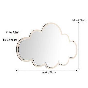 1pc Acrylic Mirror Kids Mirror Decoration Self Adhesive Cloud Shaped Mirror Safe Mirror for Kids