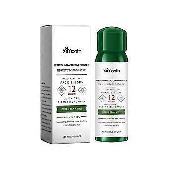 Ximonth Mosquito Repellent Quick-Drying Green Tea Spray Cool Plant Comfort Mosquito Repellent Gentle Fragrance Body Fresh