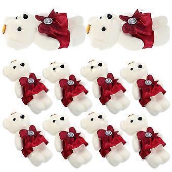 Pluche berenpop als Valentijnsdagcadeau, set van 10 knuffeldieren