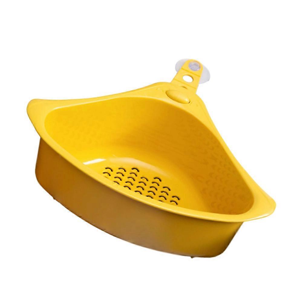 Sink Strainer Basket for Cleaning Triangle Corner Rack with Suction Cup