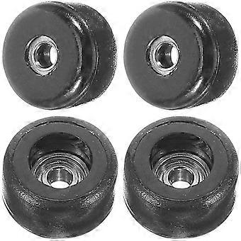 Compact vingerspeelgoed, vingerbordje, roller voor kinderen, 4 stuks, zwart materiaal.