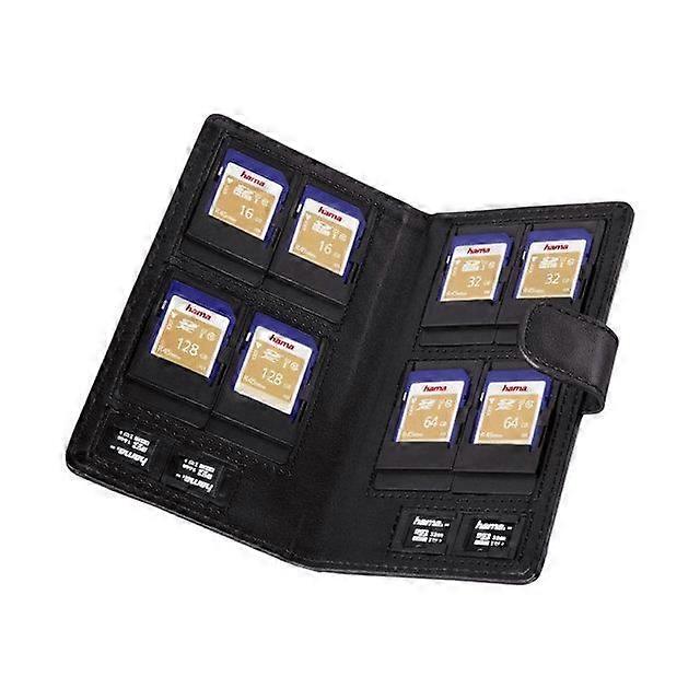 Hama Vegas Memory Card Case Black SD/microSD 95964