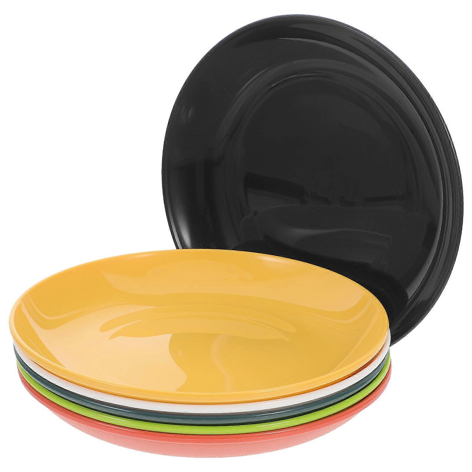 PP Dinner Plates for Serving 6Pcs Unbreakable Small Reusable Plates Lightweight