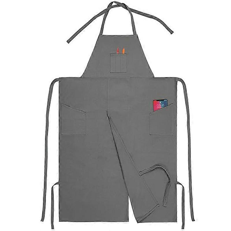 Canvas Split-Leg Apron Hairdressing Work - Long Leg Design Kit