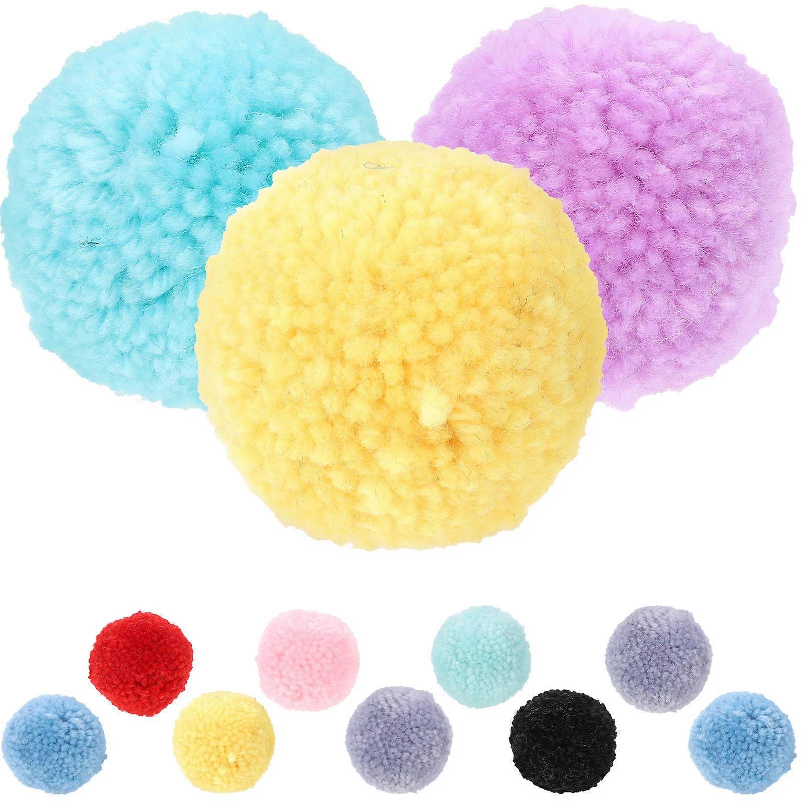 Pompons, Bastelbedarf, 12 Stück, verschiedene Farben
