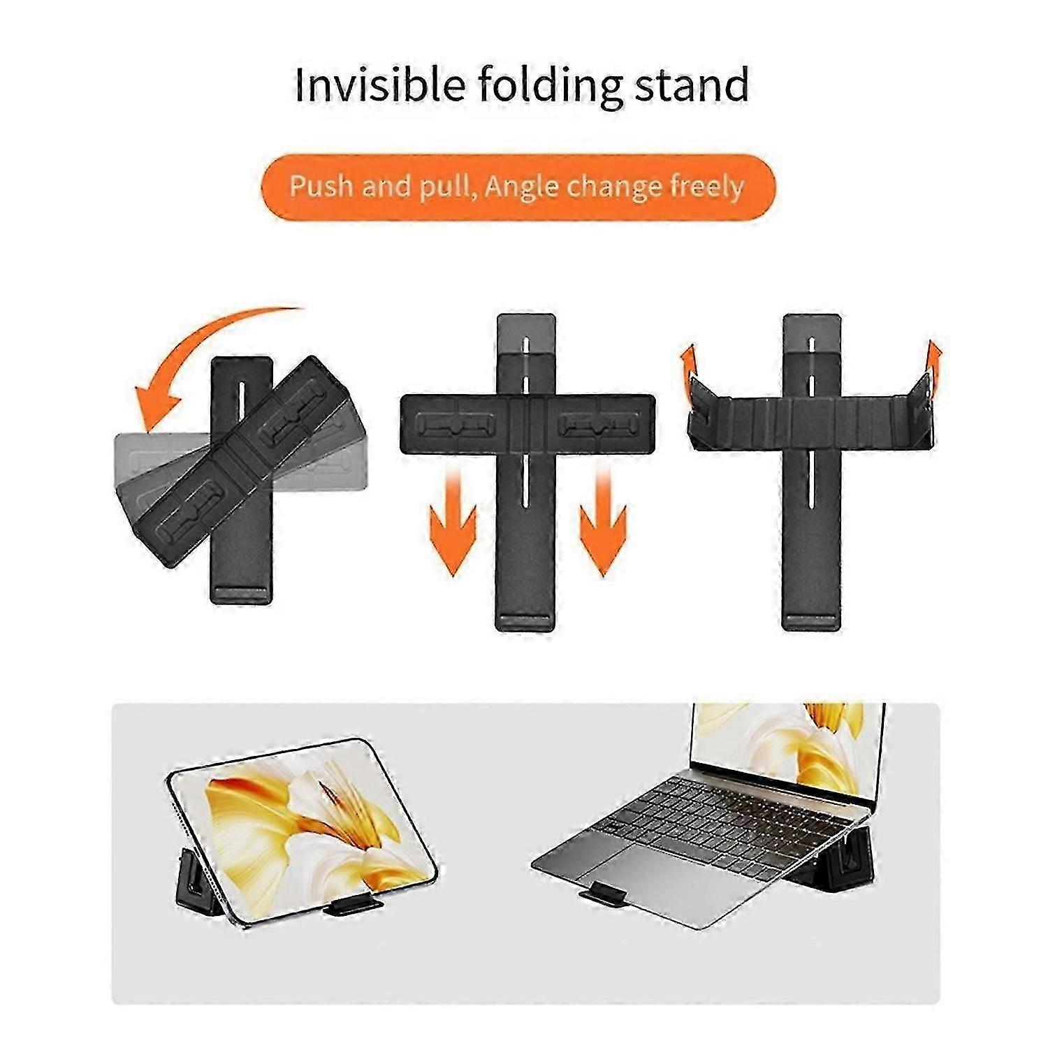Magnetic Adjustable Travel Laptop Stand Compact, Foldable,