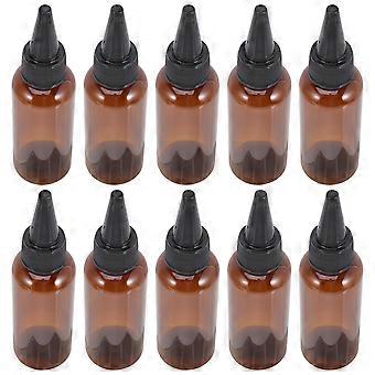 10Pcs Applicator Bottle Hair Squeeze Bottle Oil Bottles Hair Dye Bottle Plastic Refillable Bottles 50ml