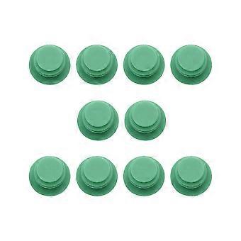 Handle Grip End Stoppers Plastic Handlebar End Plugs compatible with Bike Use 10Pcs Green
