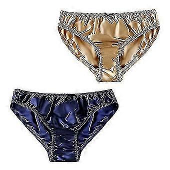 Mutandine da donna in seta di gelso, bikini sexy in seta, slip in seta, biancheria intima in raso, 2 pezzi