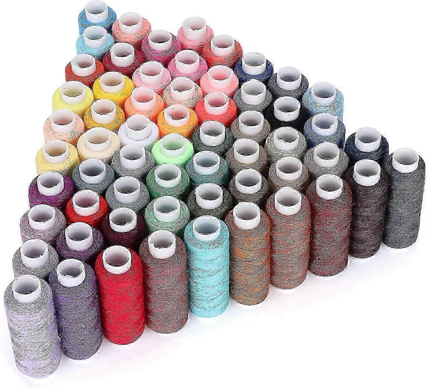 60Pcs DIY Sewing Thread Set,Threads Polyester Sewing Threads Compatible withSewing Machine Edition