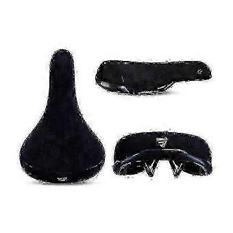 Funsea Bike Saddle – Black Logo-Embossed Design, 8mm Rail, Compatible with Flannelette Bicycles