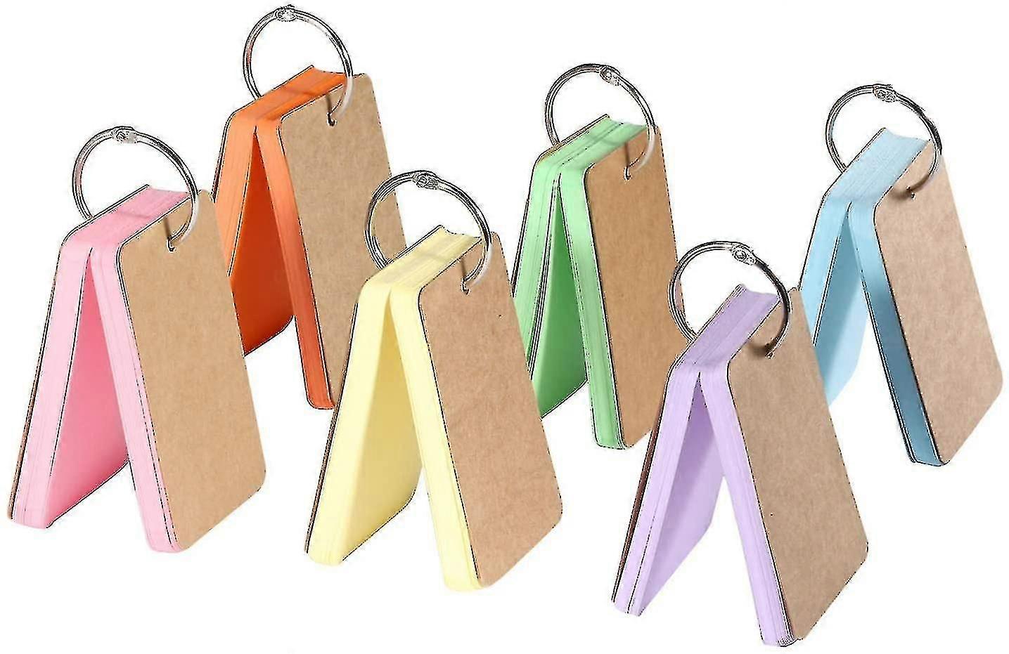 6 Pack Multicolor Mini Notepads Study Cards Memo Pads