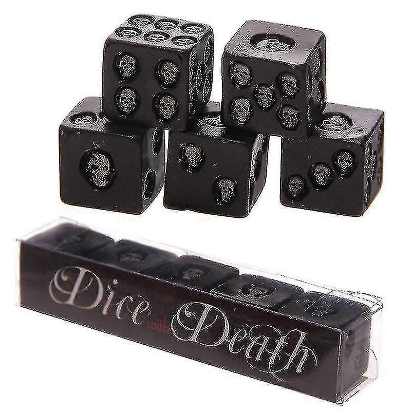 Set de 5 Black Skull Dice