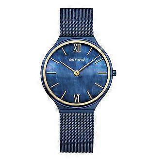 Bering Women's Watch Wristwatch Ultra-Slim Blue - 18434-397 Stainless Steel
