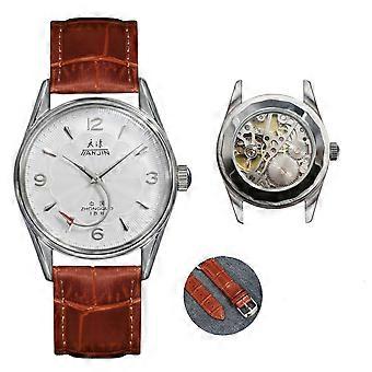 Tianjin Mechanical Watch Men's Manual Winding Watch shanbghai 8120 Movement Stainless Steel Waterproof