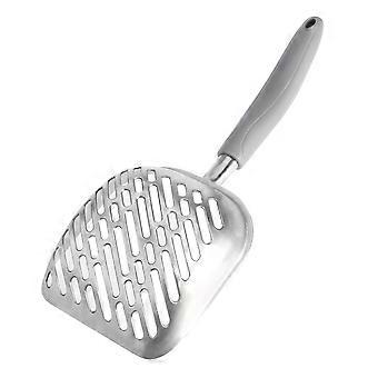 Metal Cat Litter Scoop for Pets Cleaning Long Handle Ueetek Silver
