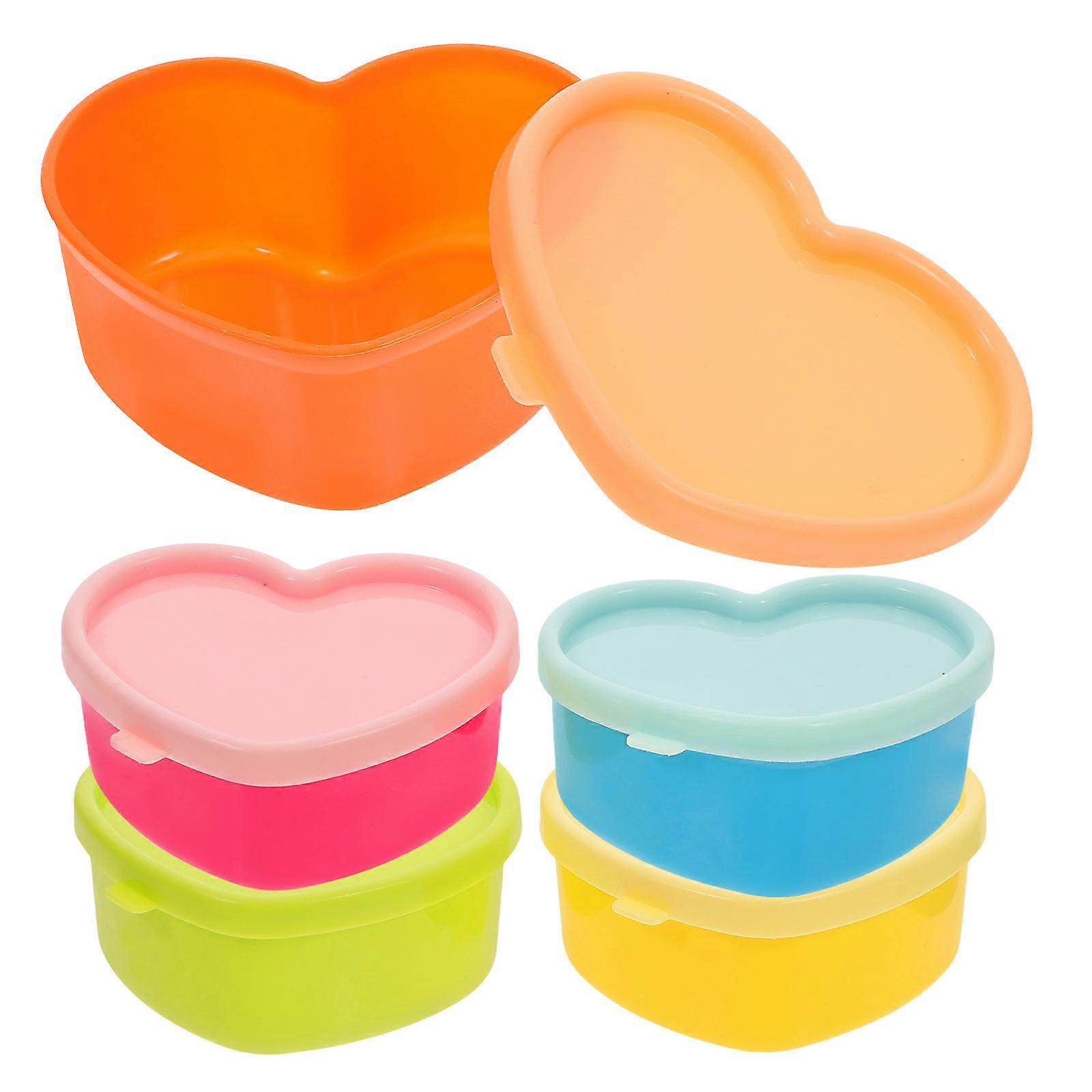 Mini Sauce Containers for Condiment Storage Use 5Pcs Compact Set