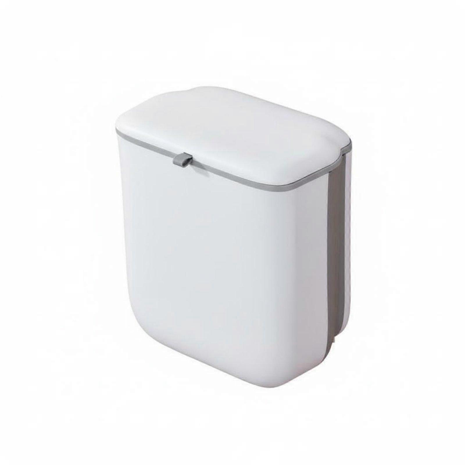 Foldable Hanging Trash Can Space Saving Cabinet Garbage Bin Hanging Kitchen