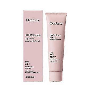 10-Min Express Self-Tanning Body Mask, Dark Professional Strength Fake Tan Lotion with Aloe Vera & Coconut, Natural Streak-Free Formula-yqq