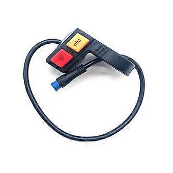 Schakelaar voor koplamp en claxon op het stuur, compatibel met de KUGOO G2 Pro elektrische scooter.