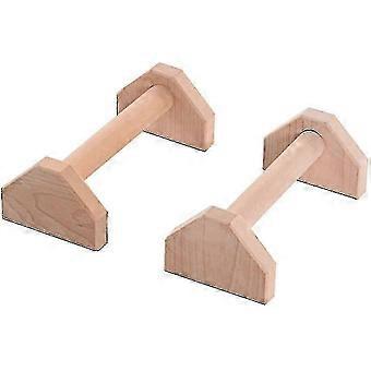 Wooden Parallettes, Joint-gentle, Push-up Grips, Handstand Parallel Bars, Non-slip, For, Indoor, &, Outdoor, For, Calisthenics,, Body Weight Training