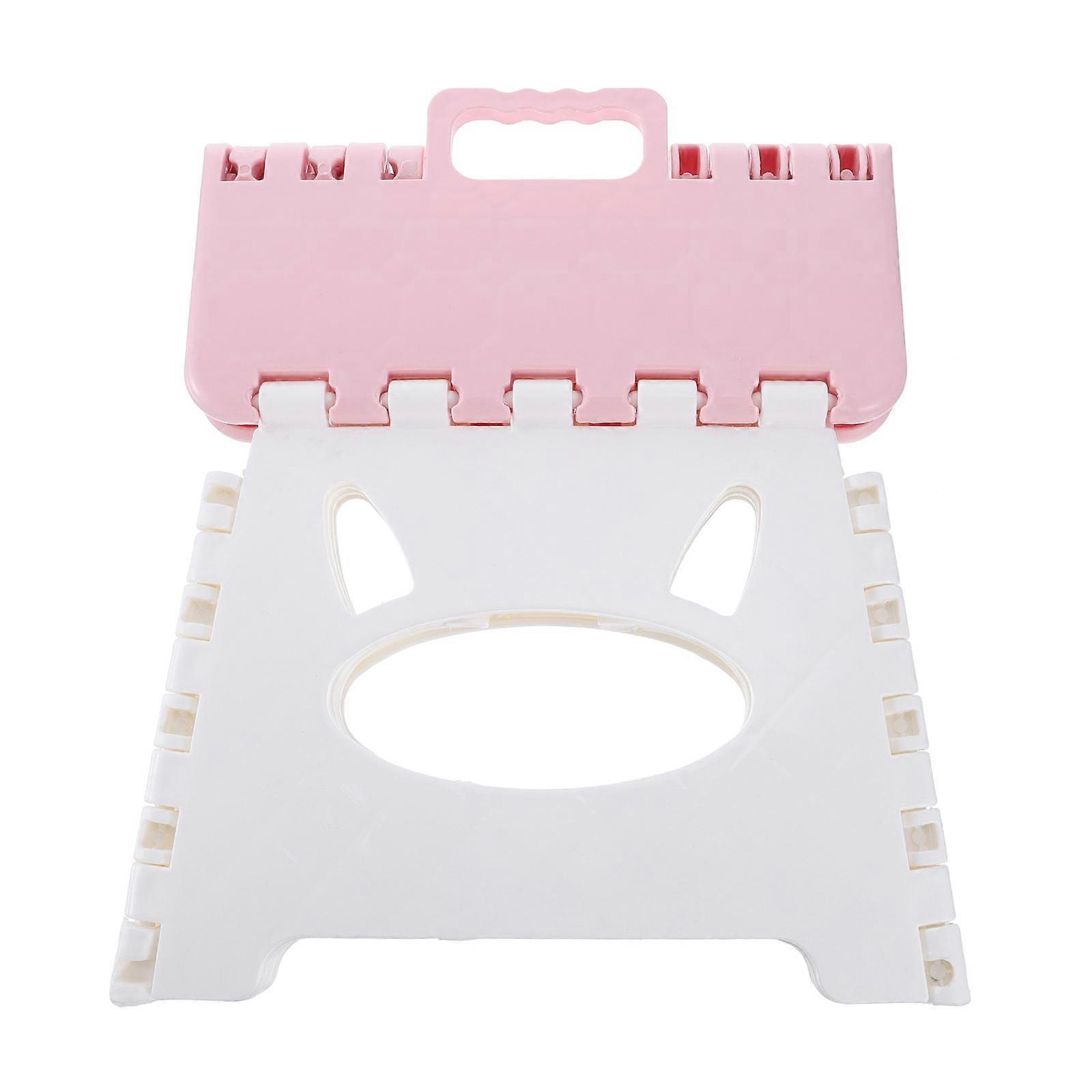 Portable Folding Stool Plastic Stool with Folding Function 2Pcs for Home Use