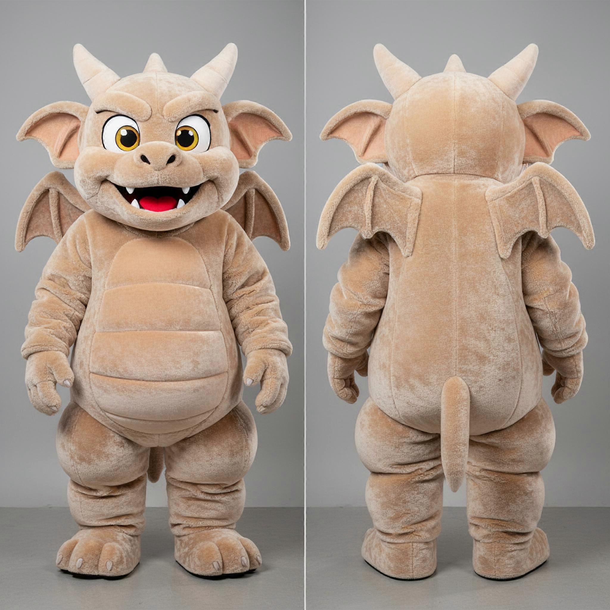 MASTICOT Beige Rounded Gargoyle Mascot