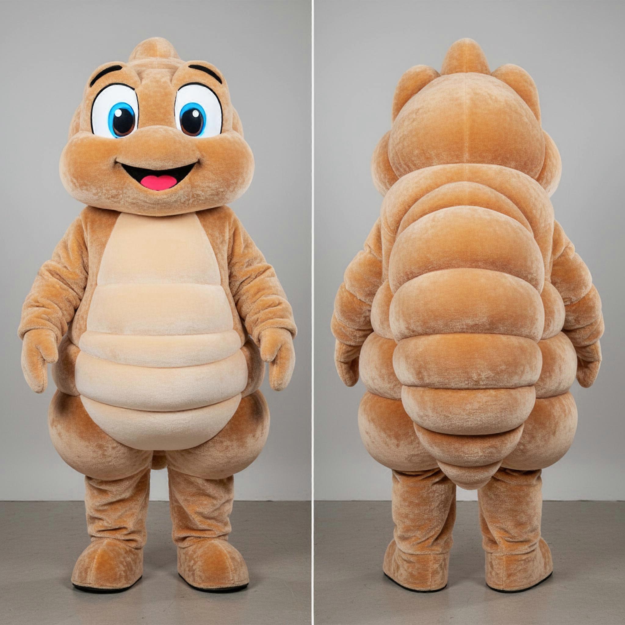 MASTICOT Tan Rounded Hermit Crab Mascot