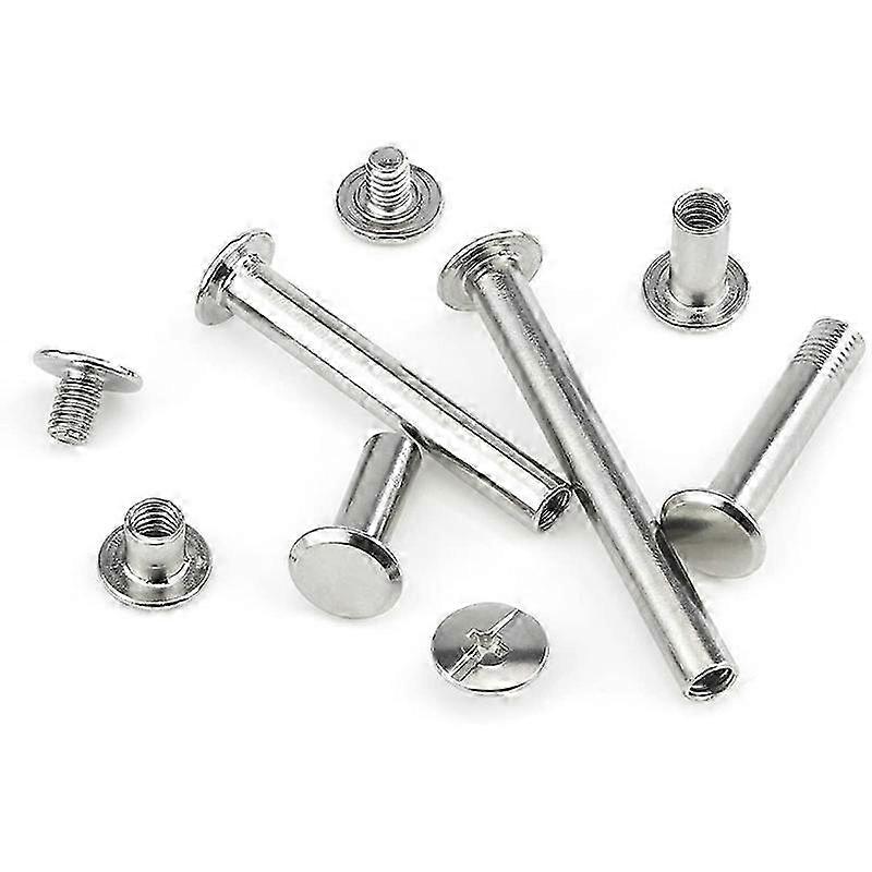 Chicago Screw Binding Screws Posts Assortment Kit compatible with DIY Leather Bookbinding Crafts(120Pcs,M5)