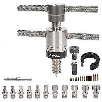 Lebycle Bicycle Hub Bearing Removal Kit Stainless Steel Tool Set for MTB Bike Bearings Installation Tool