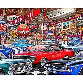 Muscle Car Museum Jigsaw Puzzle for Adults VV1100