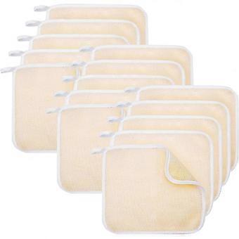 15 Count Exfoliating Washcloth for Body and Face Facial Wash Cloths Bath Scrub Soft Weave Loofah Towel Exfoliate Bath Towel Remove Dead Skin Wash Cl