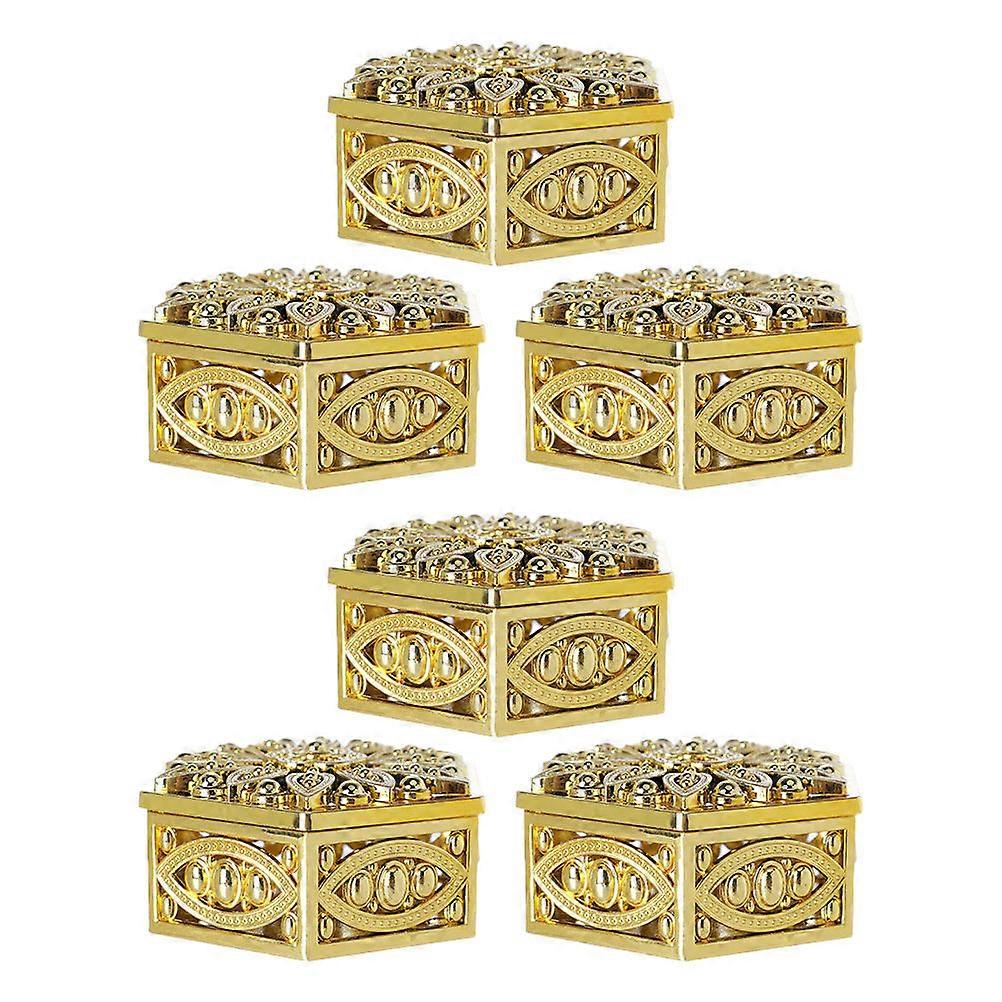 Hollow Wedding Candy Boxes for Storage 6Pcs Elegant Hexagonal Gift