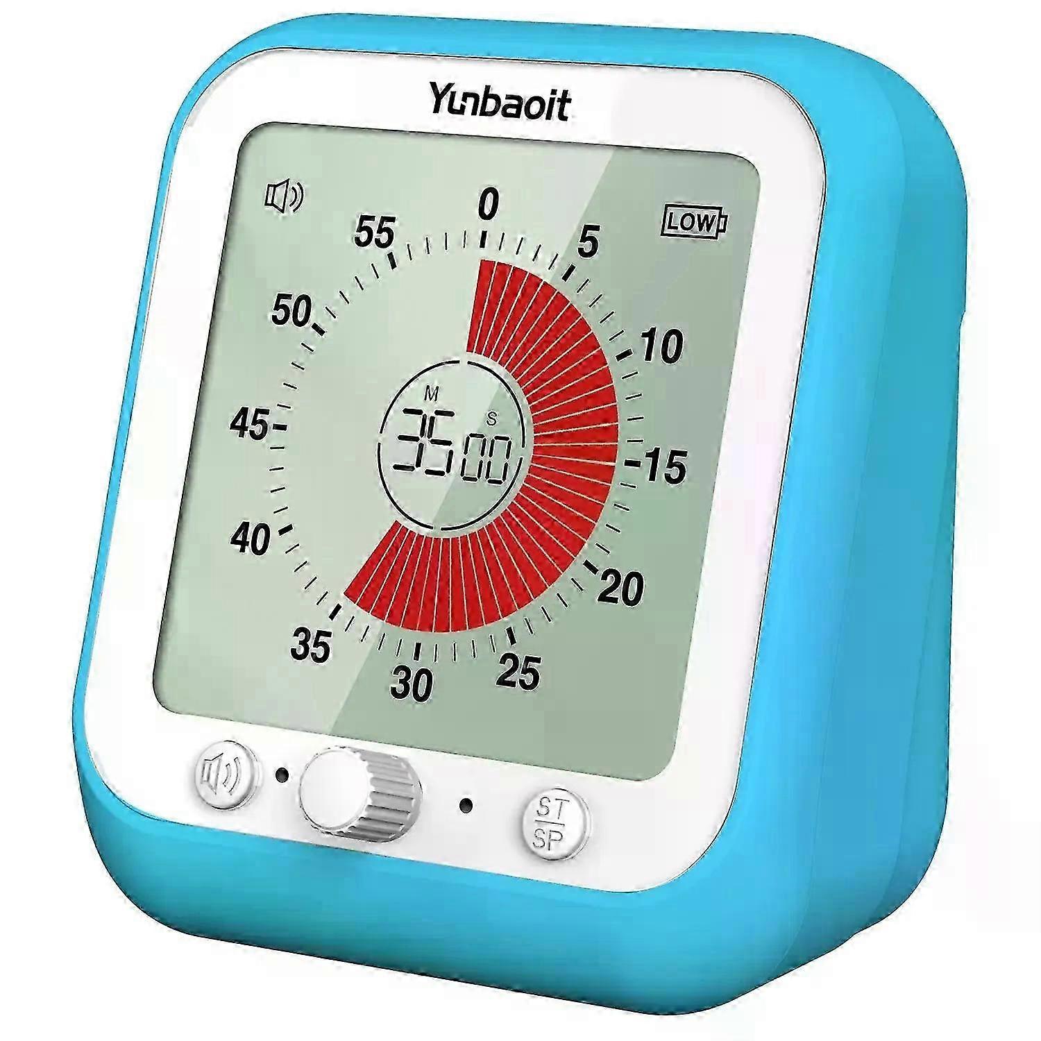 VT09 Digital 60-Minute Visual Timer with 3.5-Inch Colored Screen Countdown Timer compatible with Kids Or Adults
