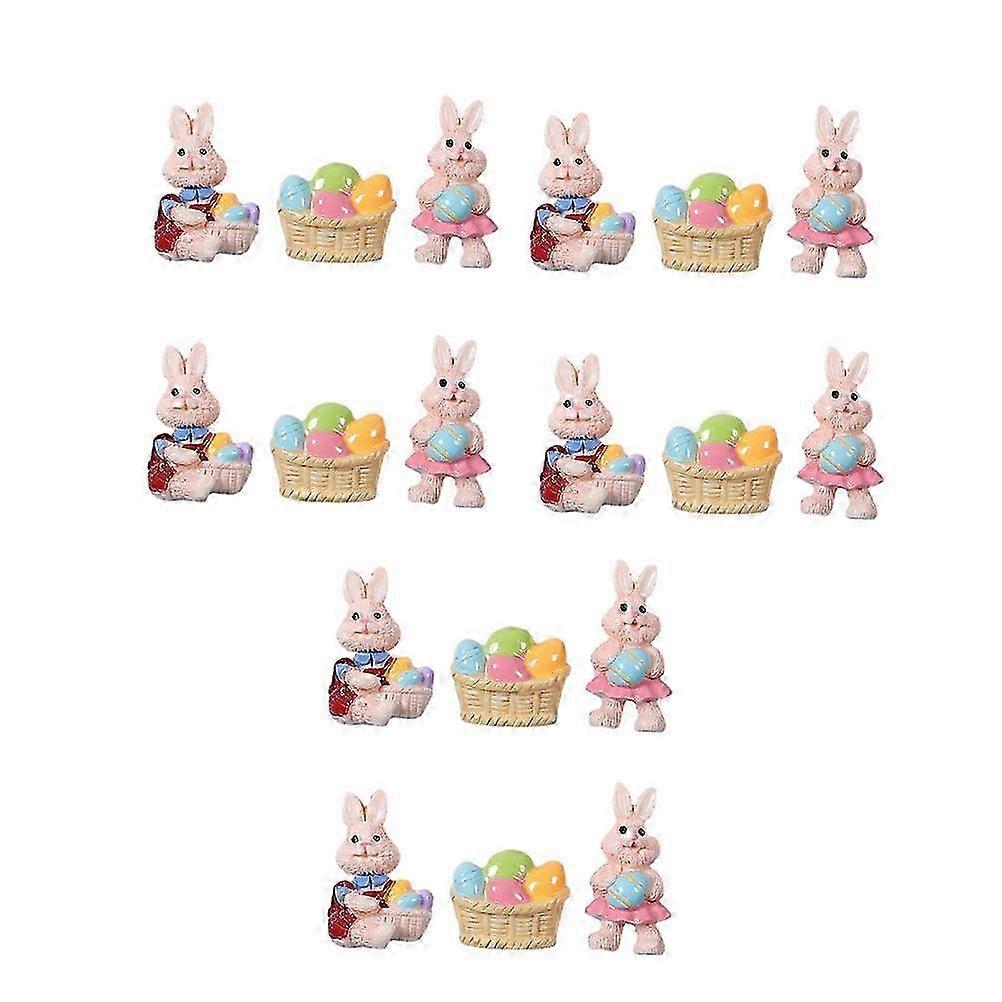 Easter Resin Craft DIY Accessory compatible with Decor 18Pcs