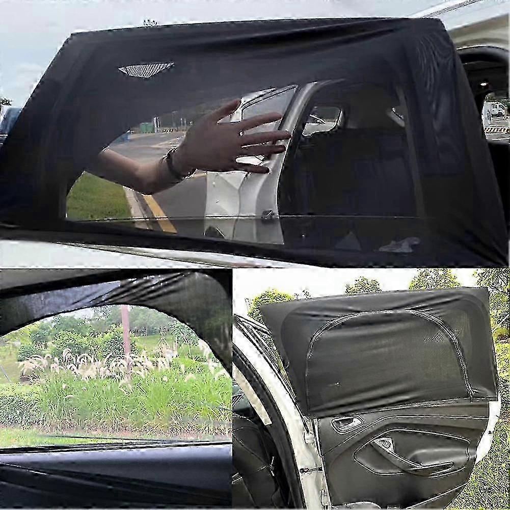 Elastic Black Mesh Car Window Shade