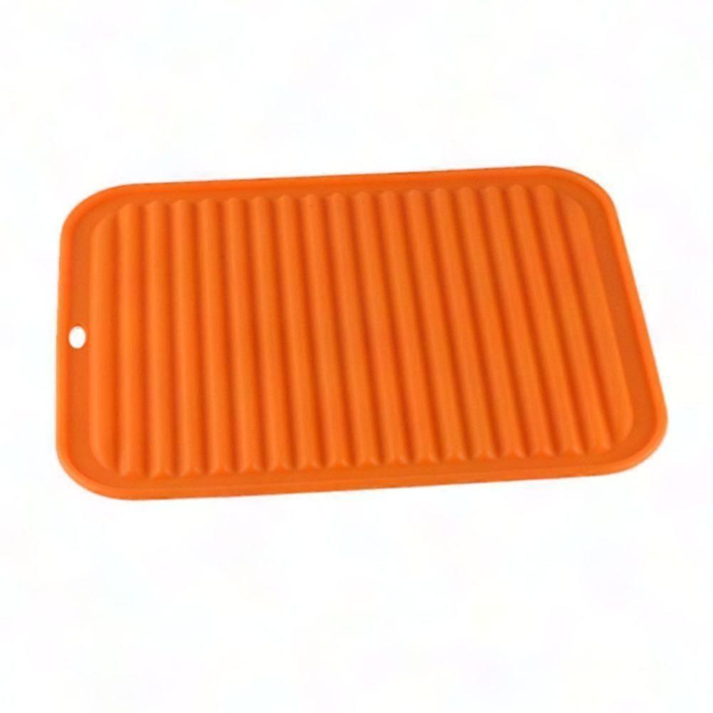 Wave Pattern Kitchen Insulation Mat Dish Drying Rack Cup Holder Drainer Tray Tool