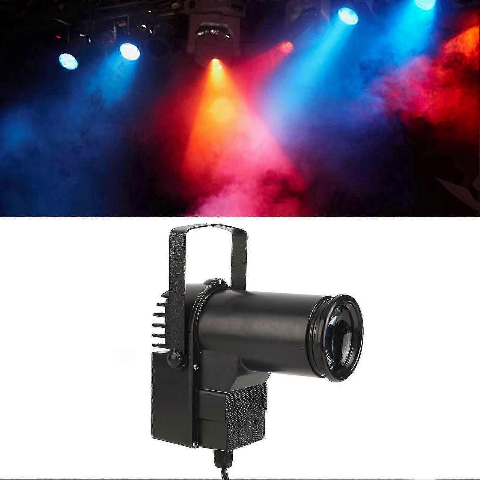 Stage Spotlight Adjustable Angle Remote Controlling compatible with Party Wedding 10W 95240V US Plug