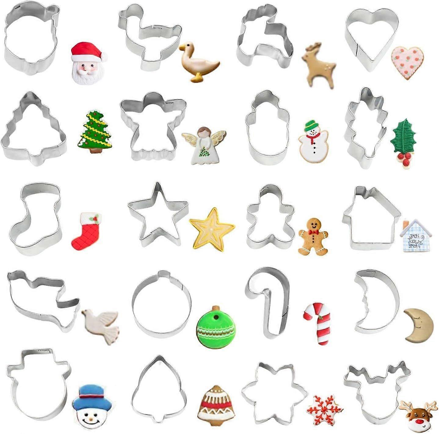 Mini Christmas Cookie Cutters Set
