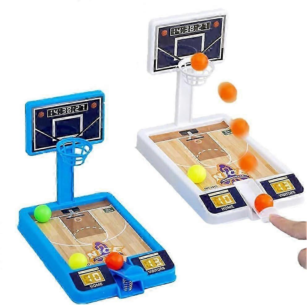 2Pcs Tabletop Basketball Game Set