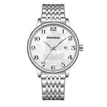 Men's Sailboat Watch Stainless Steel Bracelet Quartz Luminous Waterproof Classic