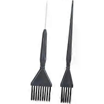 2pcs Hair Dye Brush Portable Hair Coloring Tools Root Comb Applicator for Dying and Bleaching Essential for Hairstylist and Barber Salon
